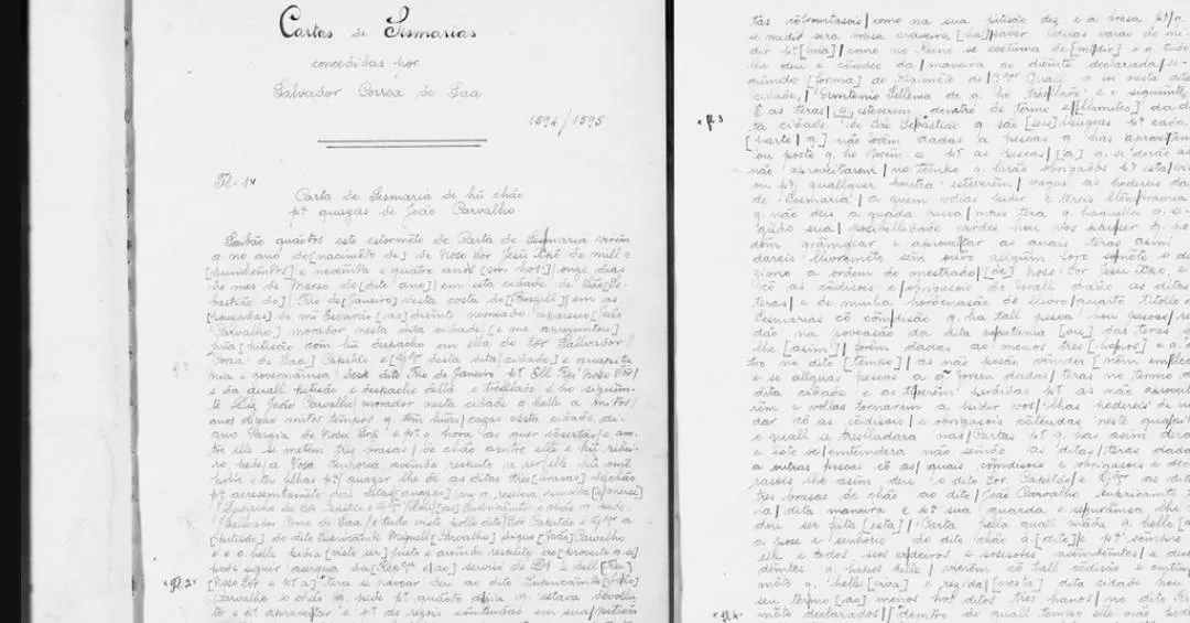 Arquivo Nacional restaura documento mais antigo de seu acervo, datado de 1594