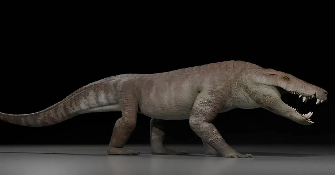 Crocodilo pré-histórico brigava com dinossauros por presas – e provavelmente vencia