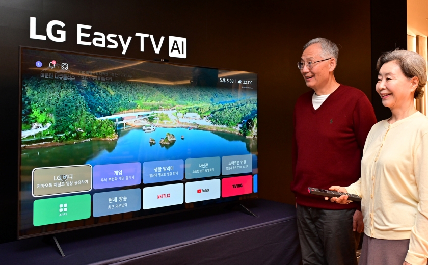 LG lança TV com IA pensada para a terceira idade