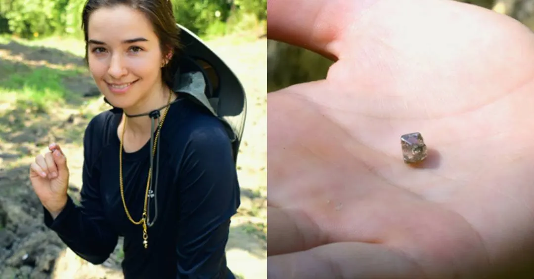 Mulher cava diamante para anel do próprio noivado nos EUA