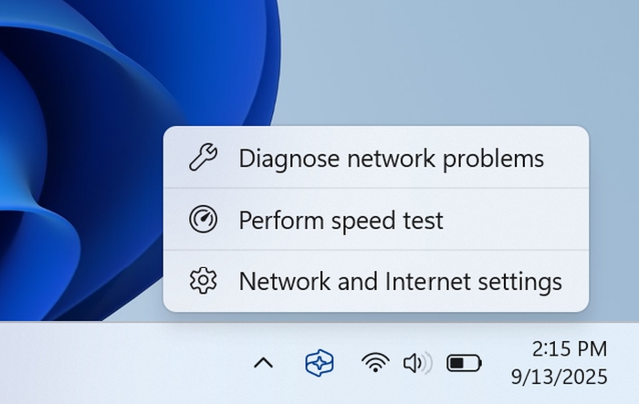 Windows 11 deve ganhar botão que testa velocidade da internet