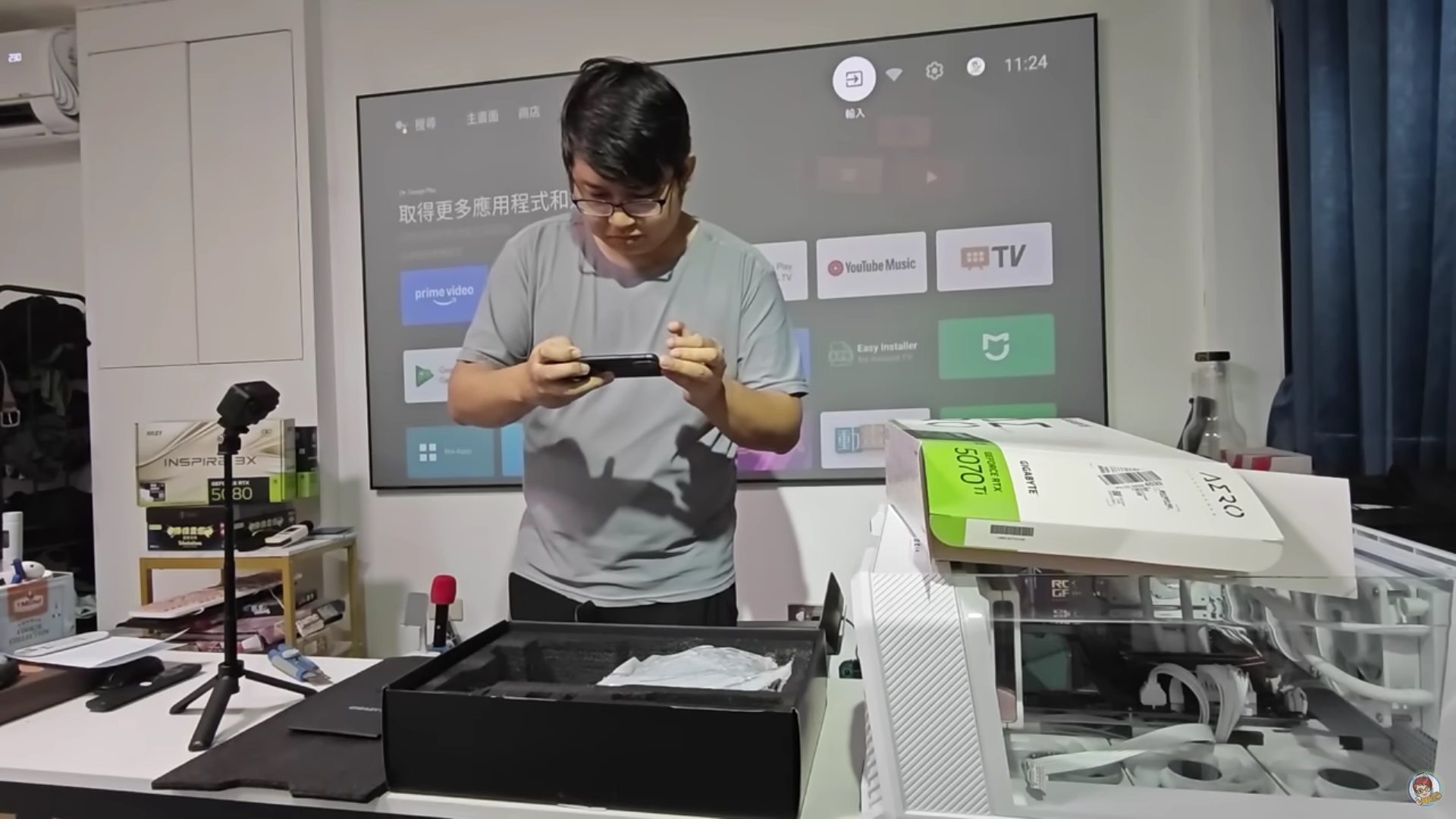 Youtuber descobre saco de sal ao abrir RTX 5070 Ti comprada na Amazon