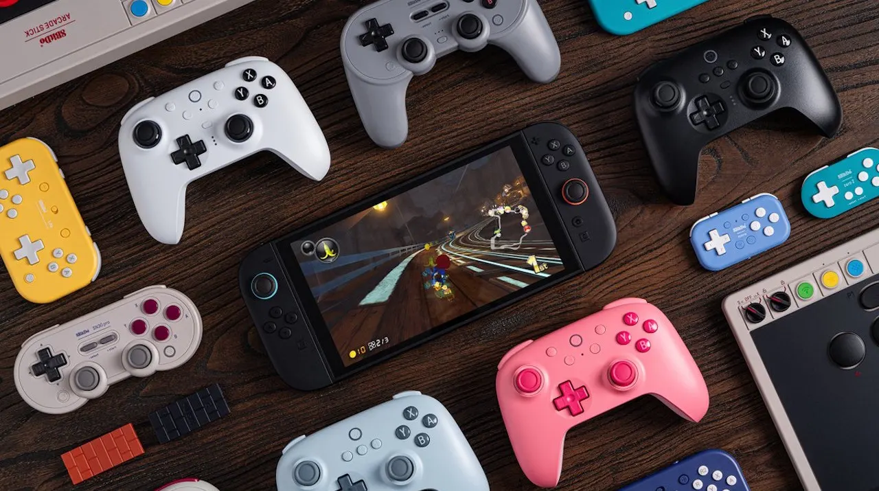 8BitDo atualiza firmware de controles para Switch 2