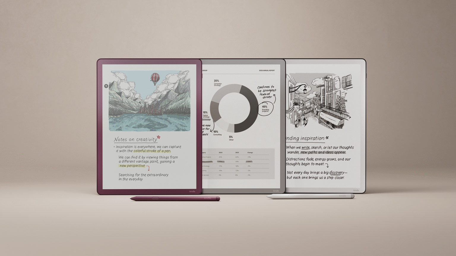 Amazon lança nova geração do Kindle Scribe com tela colorida e IA
