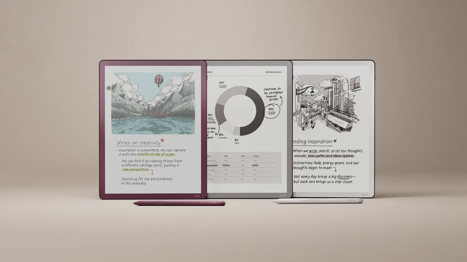 Amazon lança nova geração do Kindle Scribe com tela colorida e IA