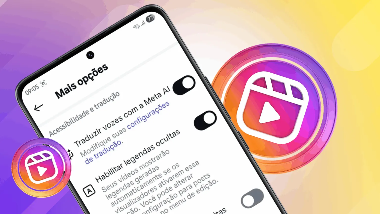 Como traduzir sua voz no Reels do Instagram