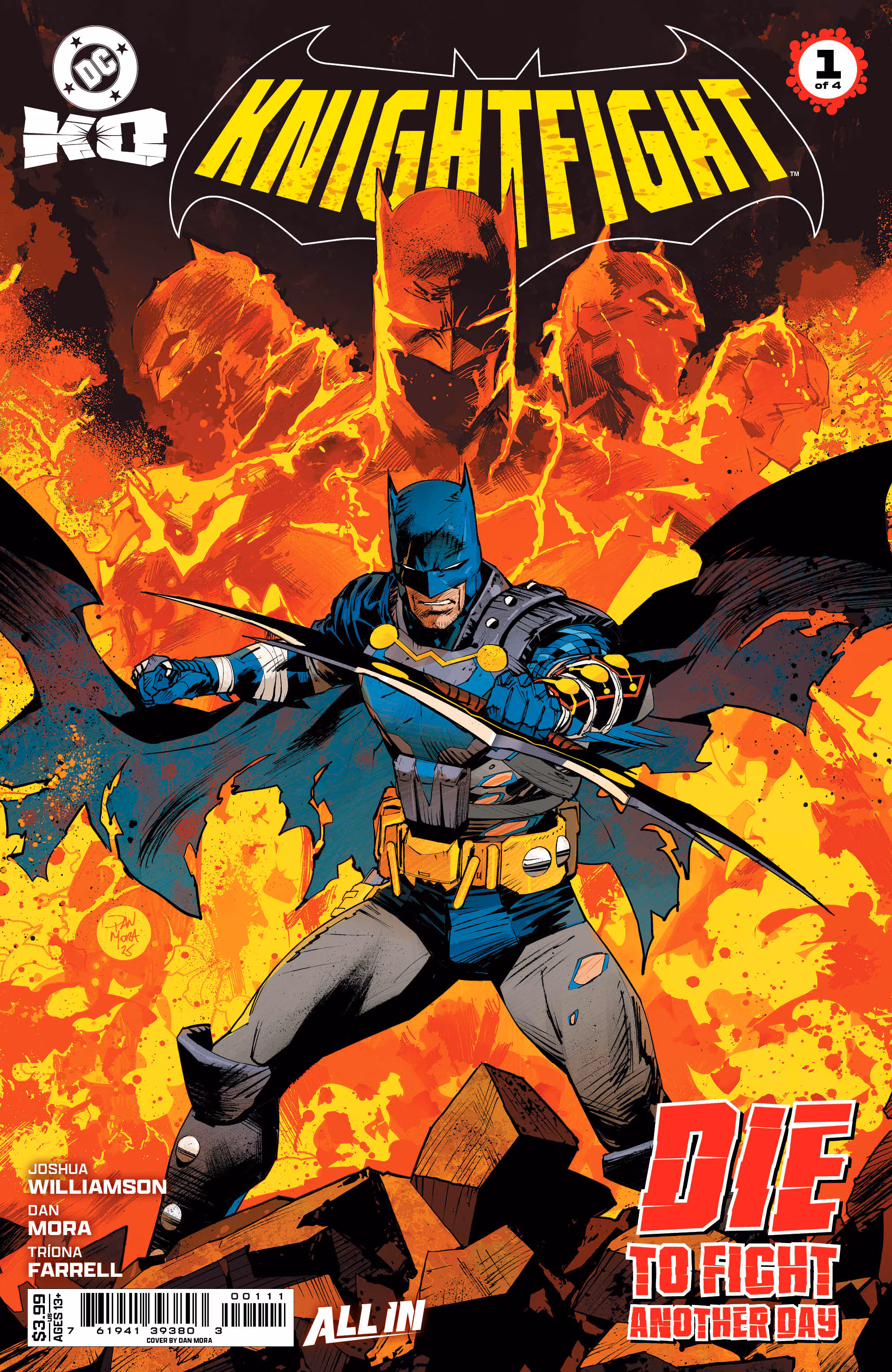 Capa de DC K.O. #2 com overlay em acetato