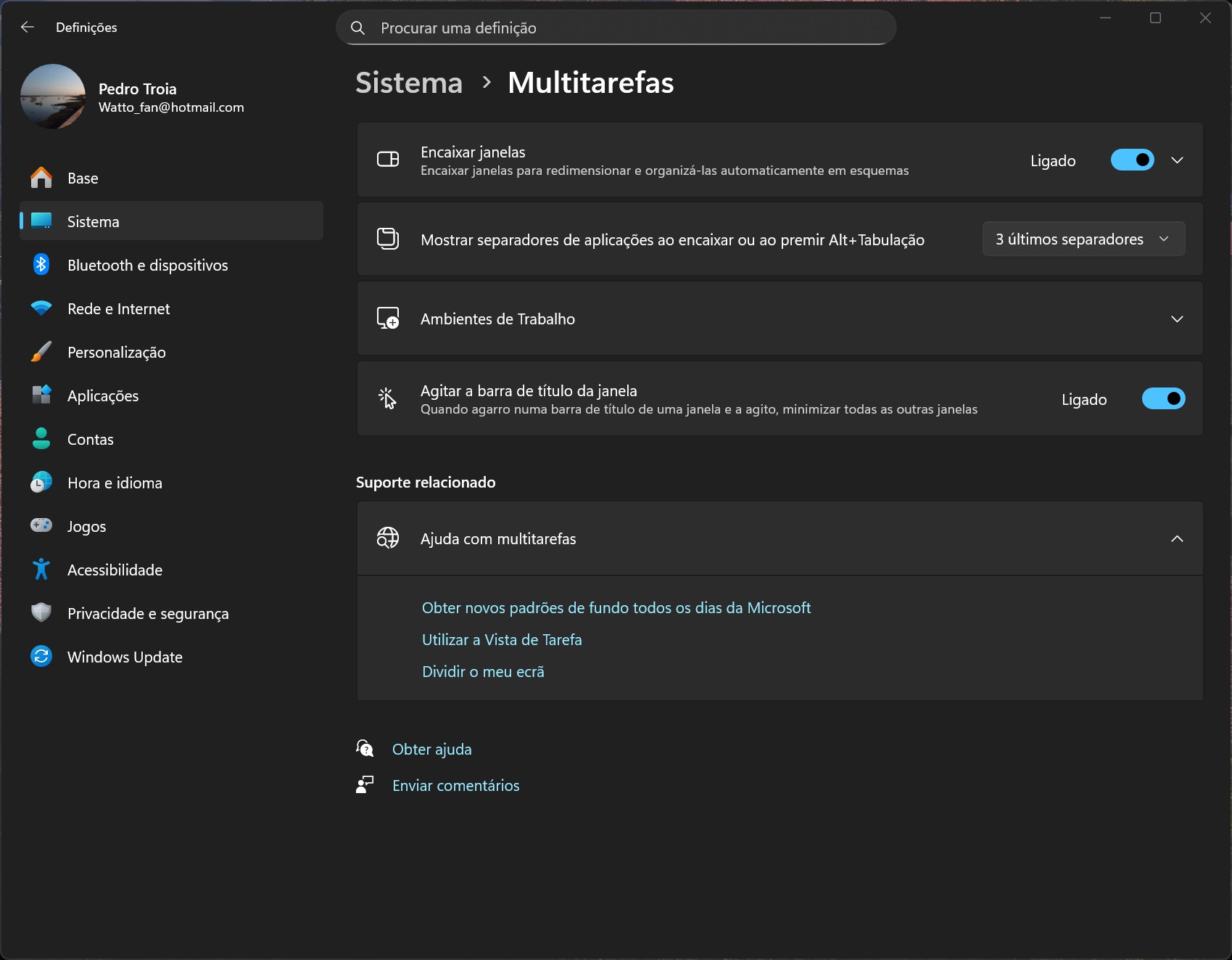 Dica do dia: Como ligar a funcionalidade ‘Agitar para Minimizar’ (Aero Shake) no Windows 11