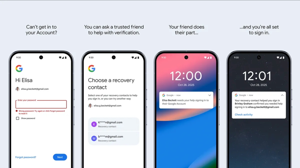 Google: agora você pode cadastrar pessoas para recuperar sua conta