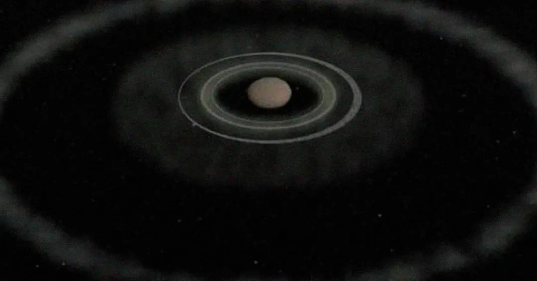 Novo sistema de anéis descoberto no Sistema Solar formou-se na última década