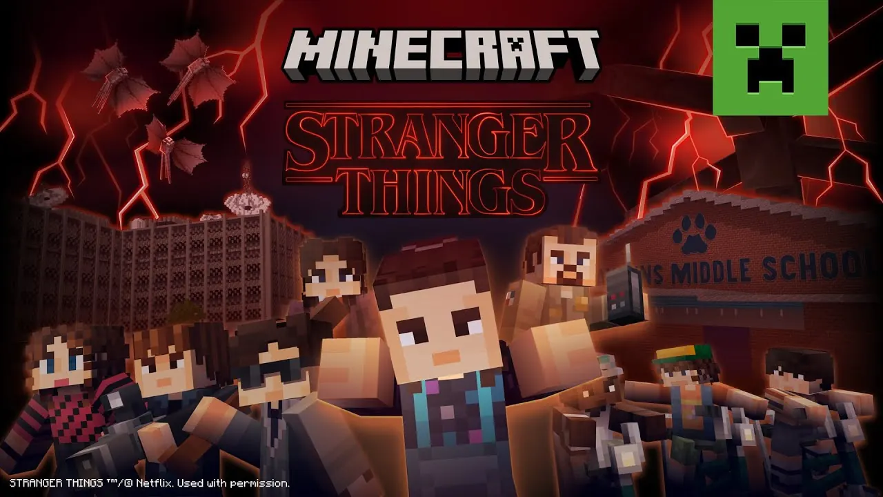 Minecraft ganha DLC de Stranger Things com muitas novidades