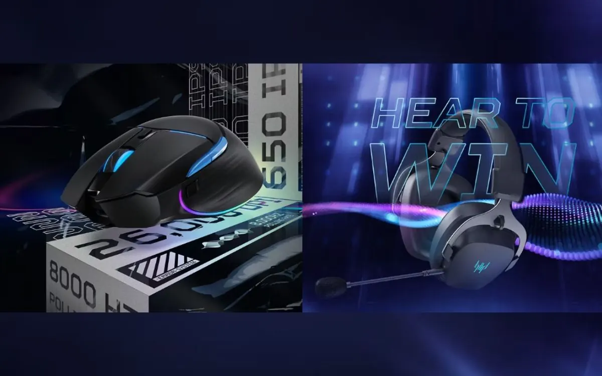 Acer anuncia headset gamer Predator Galea 570 wireless e mouse Cestus 530 de 8K Hz