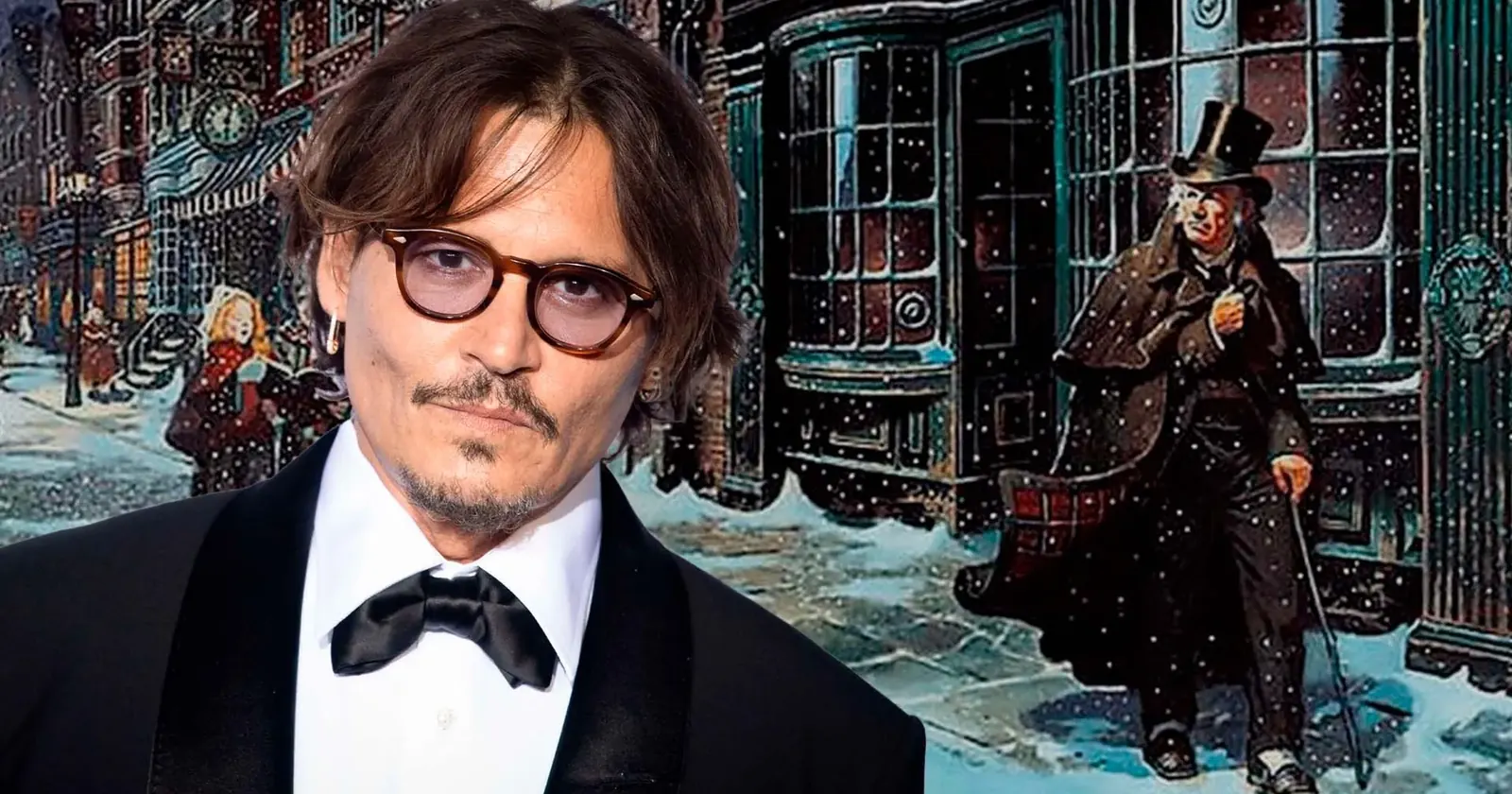 Ebenezer | Johnny Depp surge irreconhecível em fotos do set