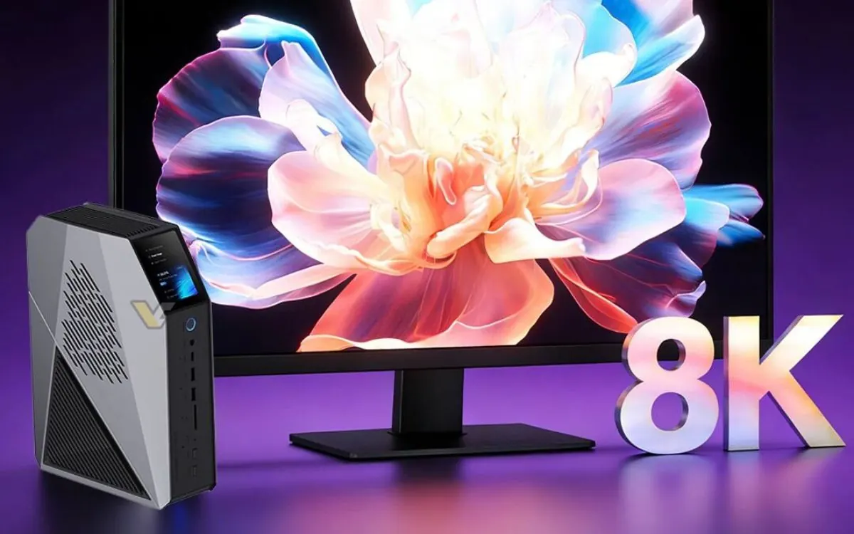 Novo mini PC Panther Lake da JWIPC traz pequena tela LCD e até 96GB de RAM