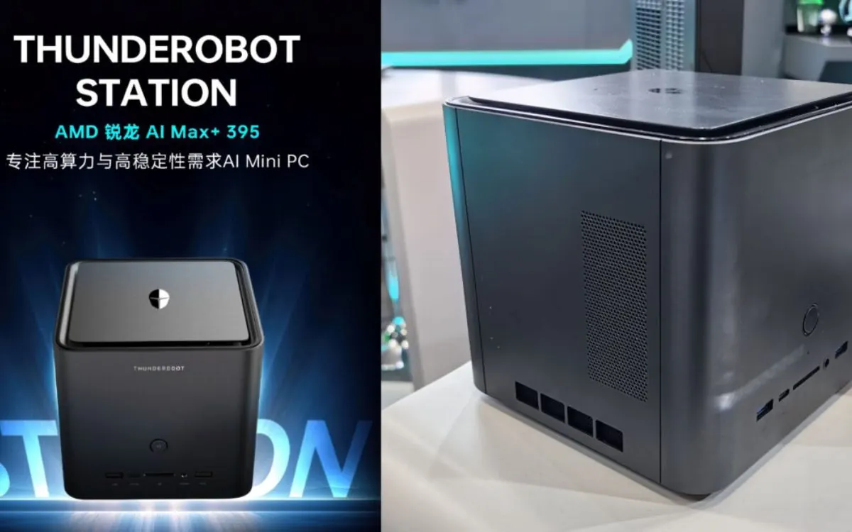 Thunderobot revela mini PC em formato de cubo com Ryzen AI MAX+ 395 “Strix Halo”