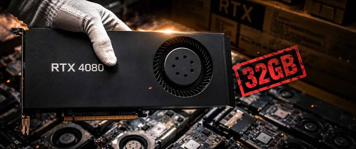 Chineses estão dobrando a memória da RTX 4080 para 32 GB e vendendo as placas por quase US$ 1.500